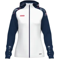Jako Kapuzenjacke Sonic Damen - weiß/marine/rot