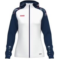 Jako Kapuzenjacke Sonic Damen - weiß/marine/rot