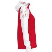 Jako Kapuzenjacke Sonic Damen - rot/weiß