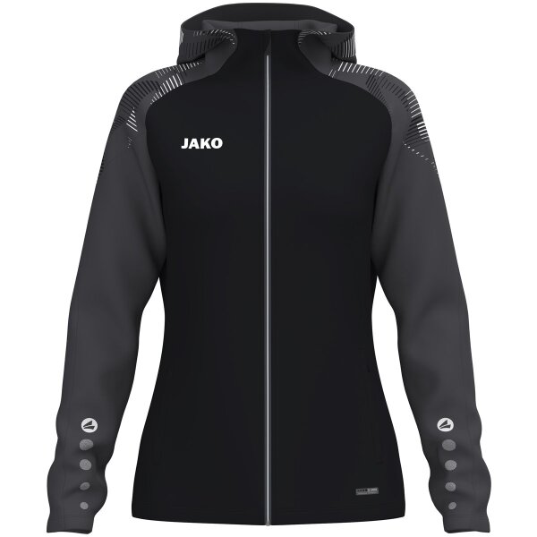 Jako Kapuzenjacke Sonic Damen - schwarz/anthrazit