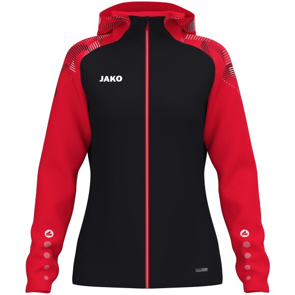 Jako Kapuzenjacke Sonic Damen - schwarz/rot