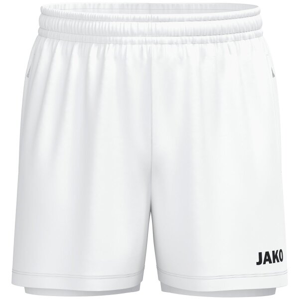 Jako 2-in-1 Short One - weiß