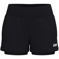 Jako 2-in-1 Short One Damen - schwarz