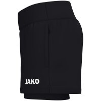Jako 2-in-1 Short One Damen - schwarz