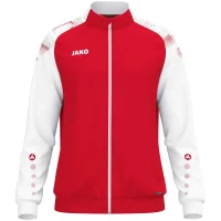 Jako Polyesterjacke Sonic - rot/weiß