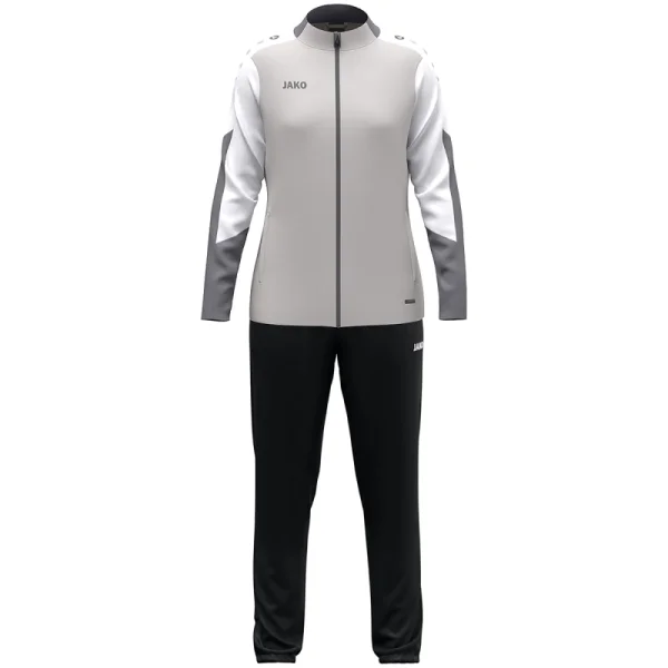 Jako Polyesteranzug Dynamic Damen - hellgrau/weiß/grau