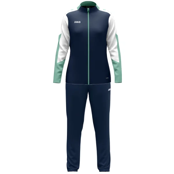 Jako Polyesteranzug Dynamic Damen - marine/weiß/minze