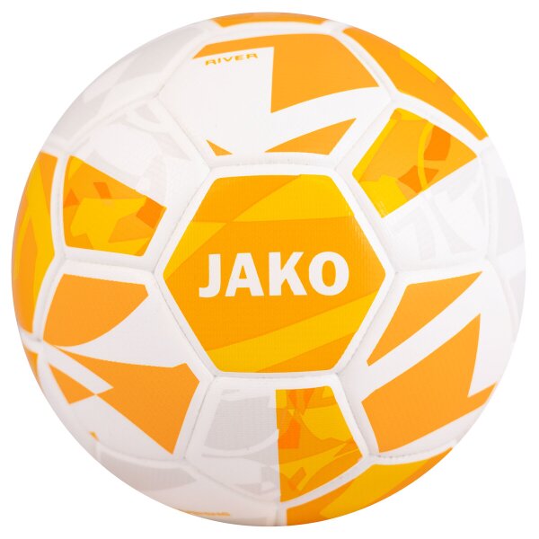Jako Trainingsball River - weiß/gelb