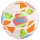 Jako Lightball Iconic - weiß/coral/neongün, 350g