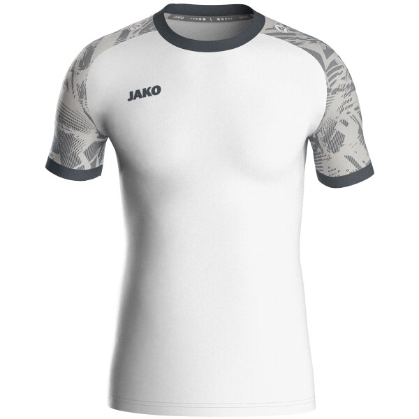 Jako Trikot Iconic KA Kinder - weiß/soft grey/anthra light
