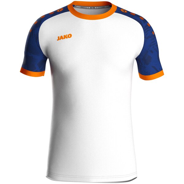 Jako Trikot Iconic KA Kinder - weiß/sportroyal/neonorange
