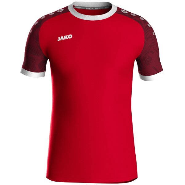 Jako Trikot Iconic KA Kinder - sportrot/weinrot