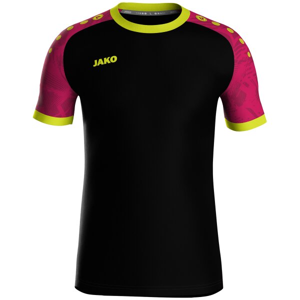 Jako Trikot Iconic KA Kinder - schwarz/pink/neongelb