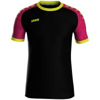 Jako Trikot Iconic KA Kinder - schwarz/pink/neongelb