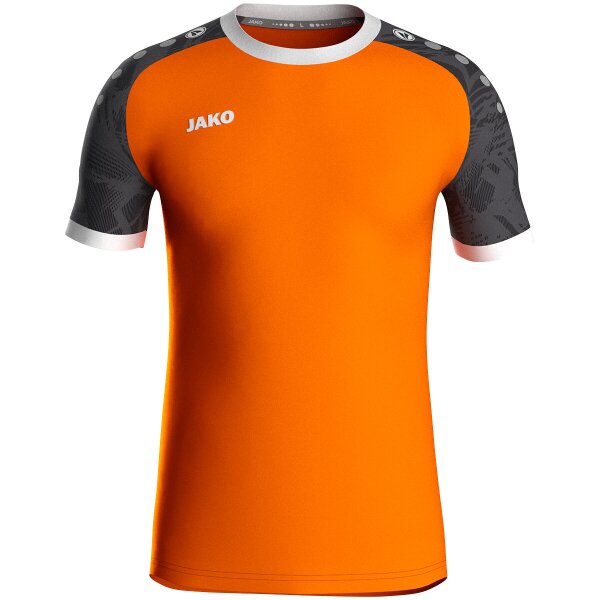 Jako Trikot Iconic KA Kinder - neonorange/schwarz