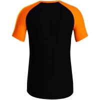 Jako T-Shirt Iconic Kinder - schwarz/neonorange