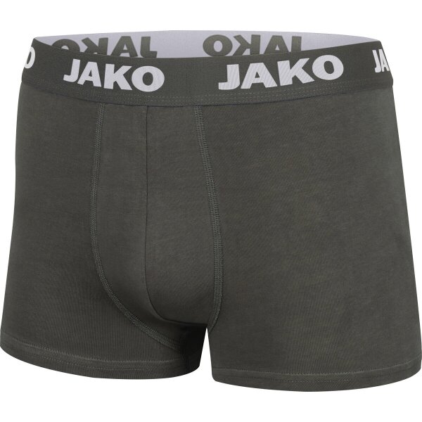 Jako Boxershort Basic 2er Pack - anthrazit