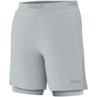 Jako 2-in-1 Short Power - hellgrau