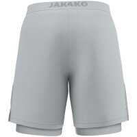 Jako 2-in-1 Short Power - hellgrau