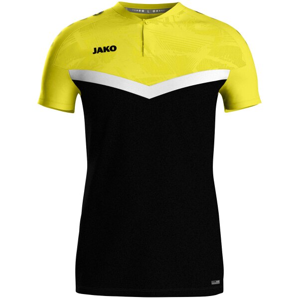 Jako Polo Iconic - schwarz/soft yellow