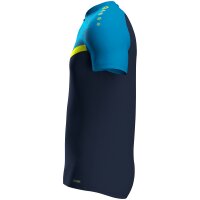 Jako Polo Iconic - marine/Jako blau/neongelb