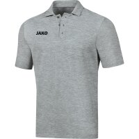 Jako Polo Base Kinder - hellgrau meliert