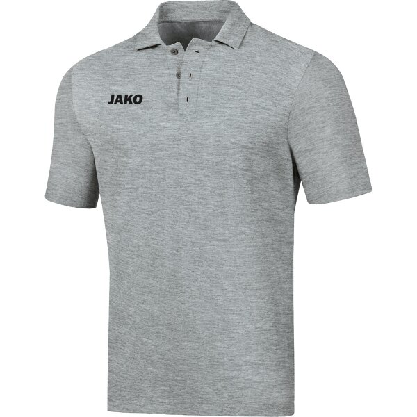 Jako Polo Base - hellgrau meliert