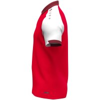 Jako Polo Dynamic Kinder - rot/weiß/dunkelrot