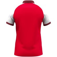 Jako Polo Dynamic Kinder - rot/weiß/dunkelrot