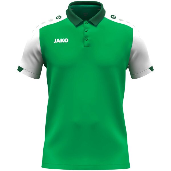 Jako Polo Dynamic Kinder - grün/weiß/dunkelgrün