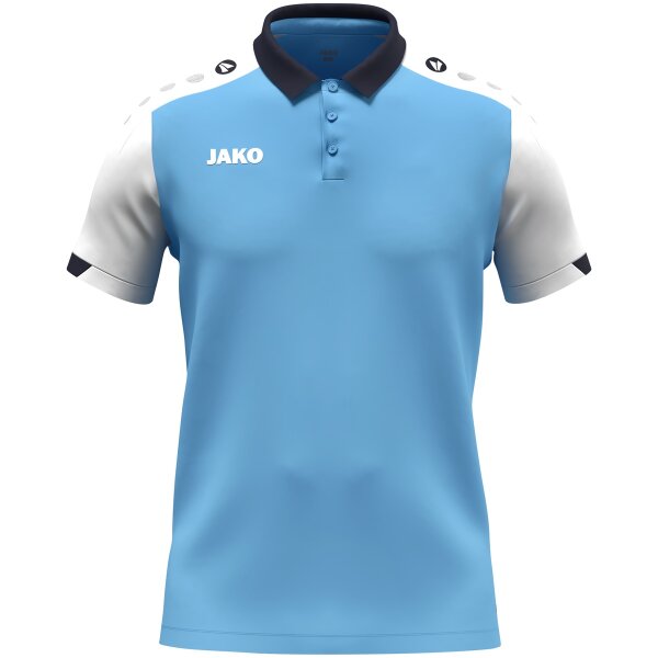 Jako Polo Dynamic Kinder - skyblue/weiß/marine
