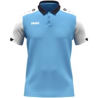 Jako Polo Dynamic Kinder - skyblue/weiß/marine