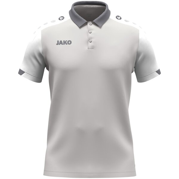 Jako Polo Dynamic Kinder - hellgrau/weiß/grau