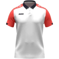 Jako Polo Dynamic - weiß/coral/marine