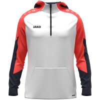 Jako Zip Hoodie Dynamic Kinder - weiß/coral/marine