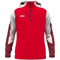 Jako Zip Hoodie Dynamic Kinder - rot/weiß/dunkelrot