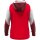 Jako Zip Hoodie Dynamic Kinder - rot/weiß/dunkelrot