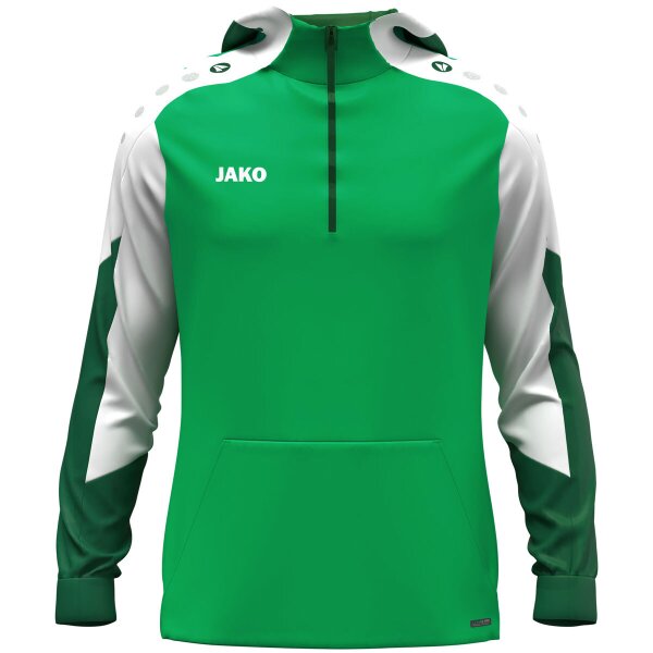 Jako Zip Hoodie Dynamic Kinder - grün/weiß/dunkelgrün