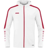Jako Kapuzenjacke Power - weiß/rot