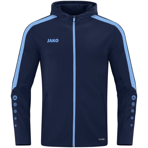 Jako Kapuzenjacke Power - marine/skyblue