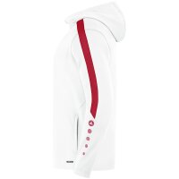 Jako Kapuzenjacke Power Kinder - weiß/rot
