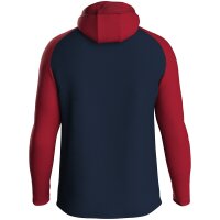 Jako Kapuzenjacke Iconic - marine/chili rot