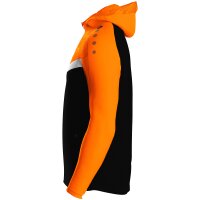 Jako Kapuzenjacke Iconic Kinder - schwarz/neonorange