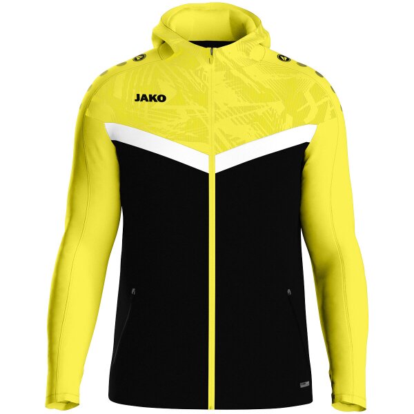Jako Kapuzenjacke Iconic Kinder - schwarz/soft yellow