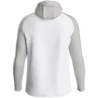 Jako Kapuzenjacke Iconic - weiß/soft grey/anthra light