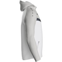 Jako Kapuzenjacke Iconic - weiß/soft grey/anthra light