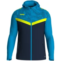 Jako Kapuzenjacke Iconic Kinder - marine/Jako blau/neongelb