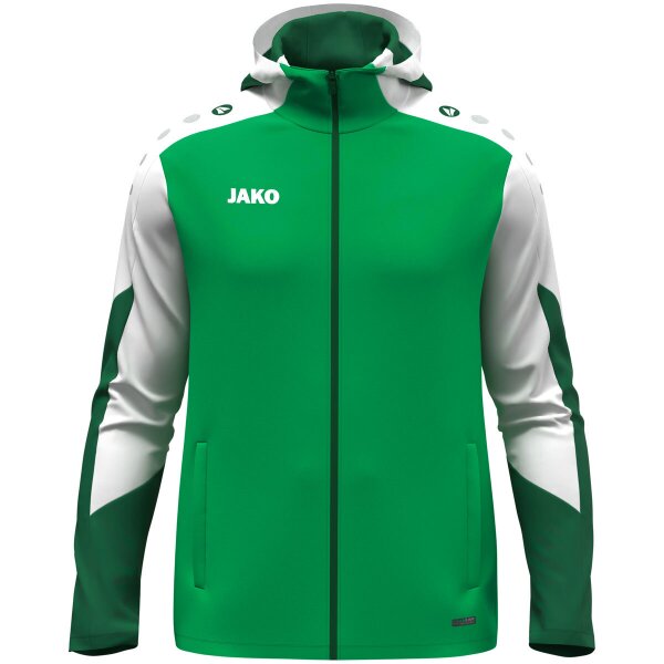 Jako Kapuzenjacke Dynamic Kinder - grün/weiß/dunkelgrün
