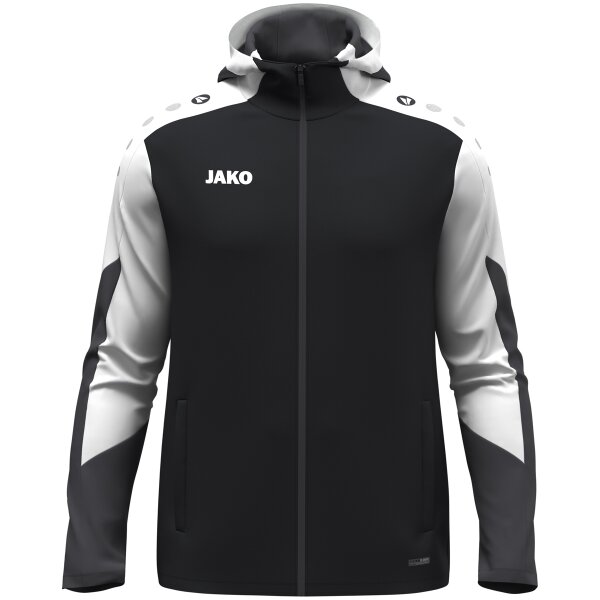 Jako Kapuzenjacke Dynamic Kinder - schwarz/weiß/anthrazit