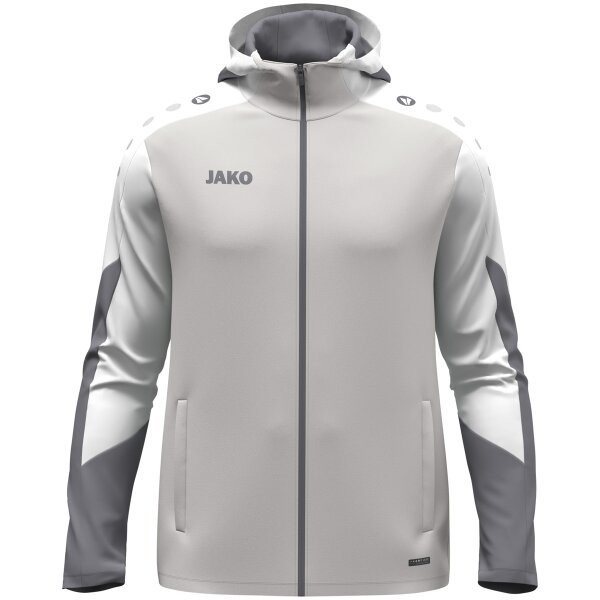 Jako Kapuzenjacke Dynamic Kinder - hellgrau/weiß/grau